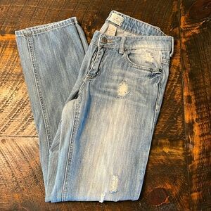 Womens size 7 Garage denim, distressed jeans